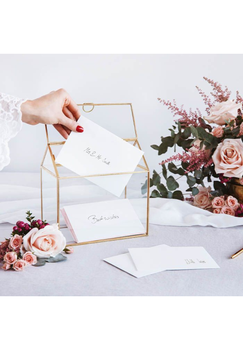 PartyDeko Glasumschlagbox gold ()