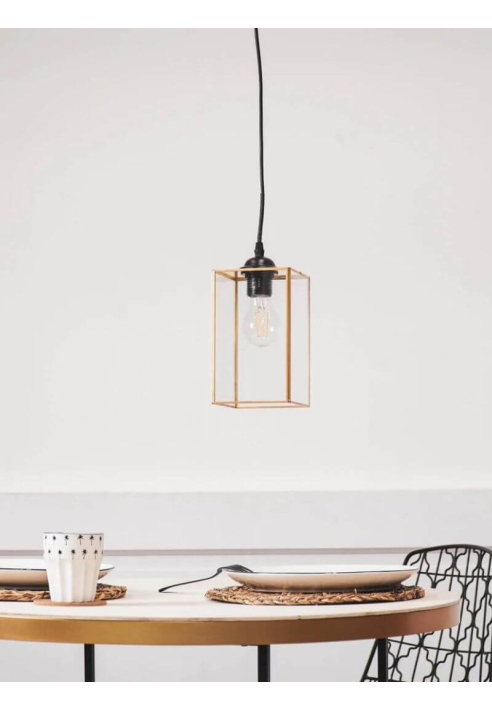 Housevitamin - Lampe - Gold - Metall/Glas - 12x20cm ()