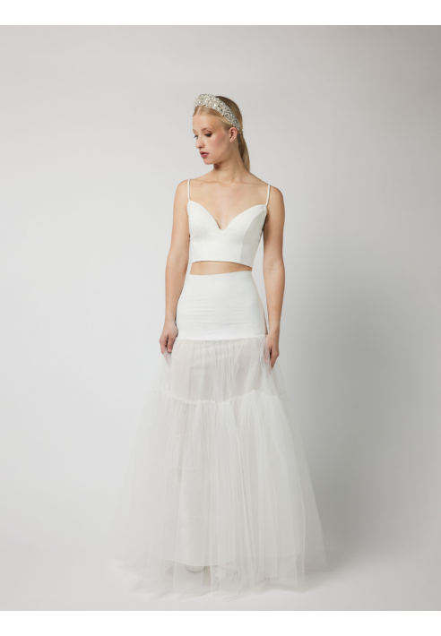 PO-PC75-150J A-Linien-Petticoat, ultraleicht – Ivory ()