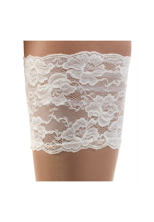 Poirier ST-800 Zweifarbiger/Bi-colour Stay-up-Strumpf