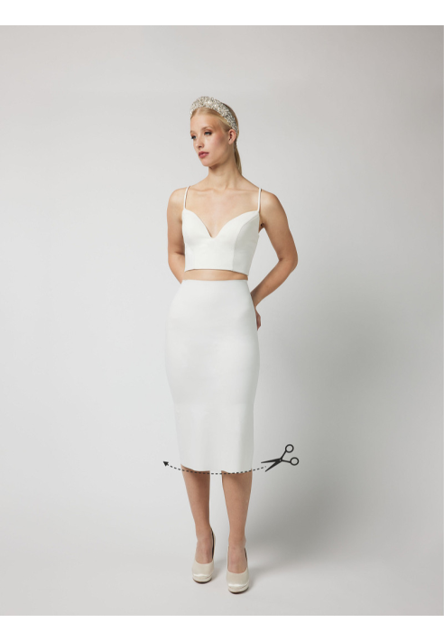 PC76-150J A-Linie ultraleichter Unterrock – Ivory