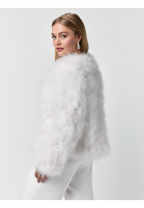 Poirier BOL-75052 Marabou Jacke gold