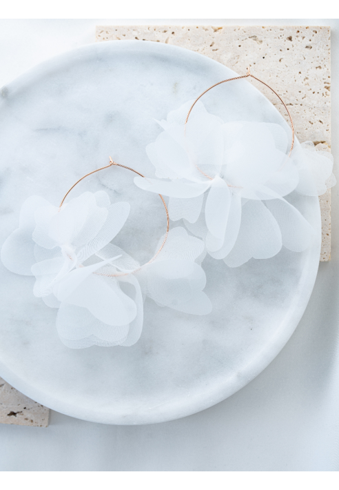 Perlenbräute Flora Ohrringe