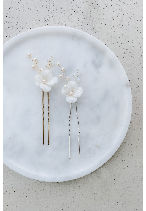 Perlenbräute Coco mit Perlen Haarnadeln