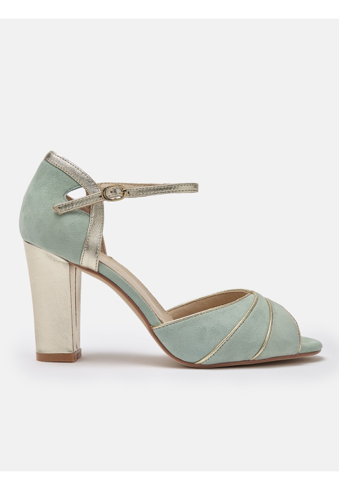 Rachel Simpson Lauren Brautschuhe Mintgrün ()