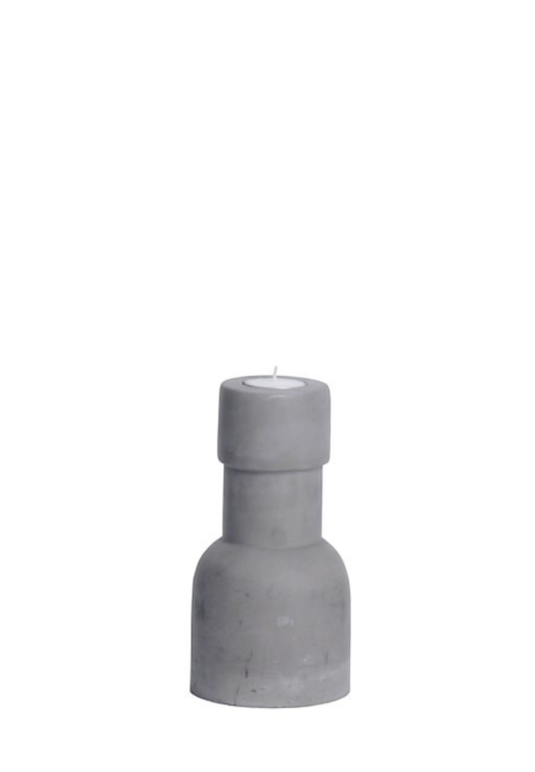 Leeff 18163 Kerzenhalter Caro M Grau ()