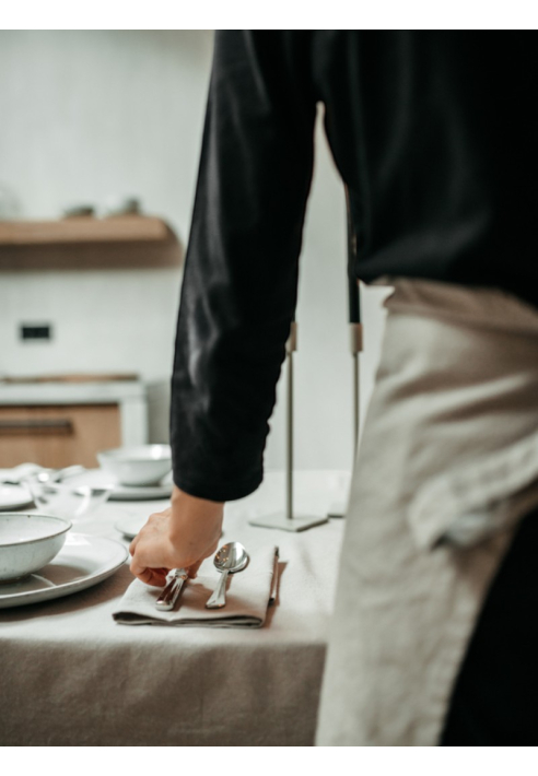 Leeff 18223 Tischdecke Tobias Hellgrau