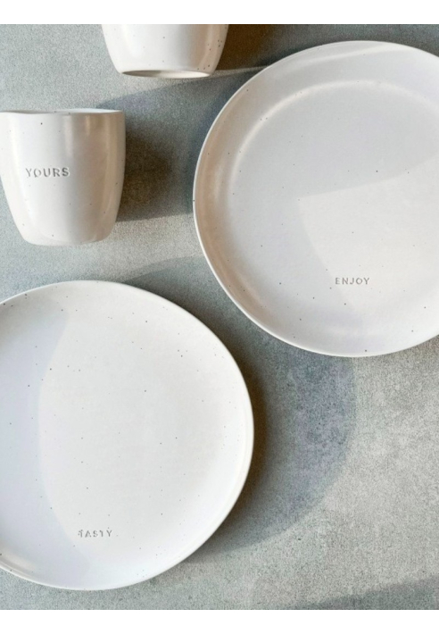 Leeff 18406 Teller Tasty - Enjoy, Set mit 2 Weiß