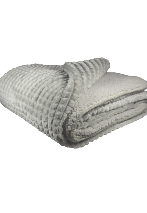 Leeff 18456 Plaid Puk Hellgrau ()