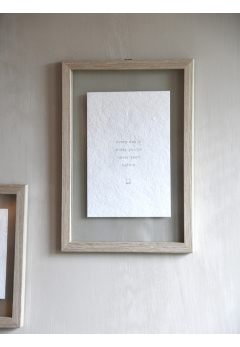 Leeff 18507 Bilderrahmen Philou A4 - Jeder Tag ist ein Tag, den du noch nicht erlebt hast Natur