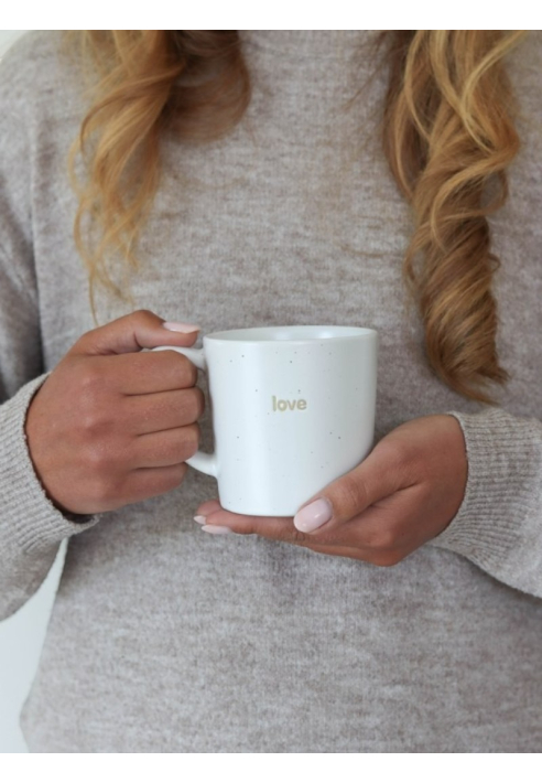 Leeff 18779 Becher Morris, Love Weiß