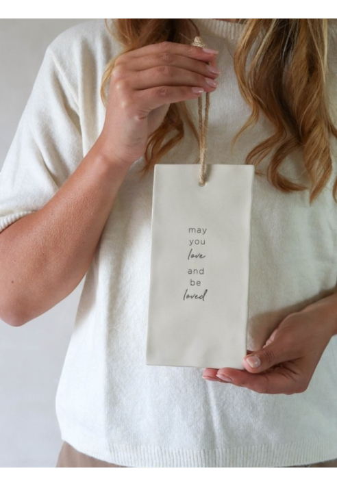 Leeff Deko-Tafel Dex Mögest du lieben und geliebt werden ()