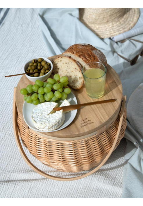 Leeff Picknickkorb Peppe mit isoliertem Innenraum und Deckel als Servierbrett ()