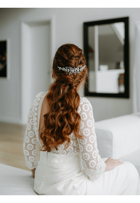 Lizeron Agathe Haarkamm Weiß ()