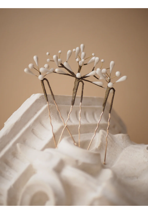 Lizeron Elise Haarnadeln Weiß