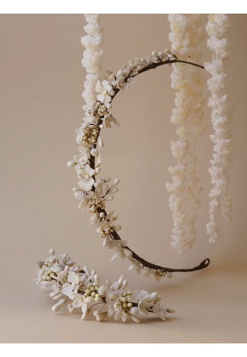 Lizeron Perrine Haarkamm Weiß