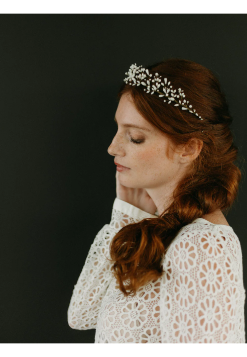 Lizeron Pietra Tiara Weiß