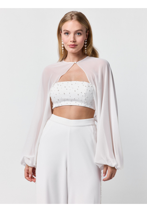 Poirier ST-75322 Strickjacke Chiffon ()