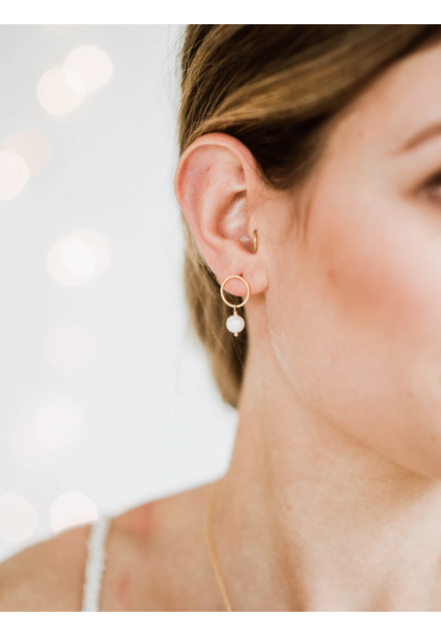 Perlenbräute Toni Brautschmuck Set Gold