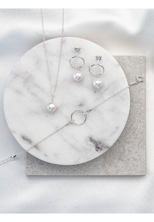 Perlenbräute Toni Brautschmuck Set ()