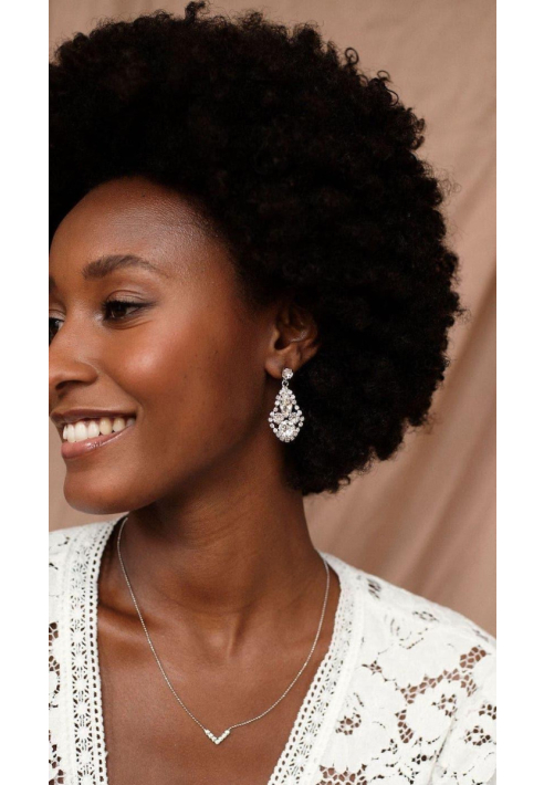 Abrazi Adele Swarovski Ohrringe Silber