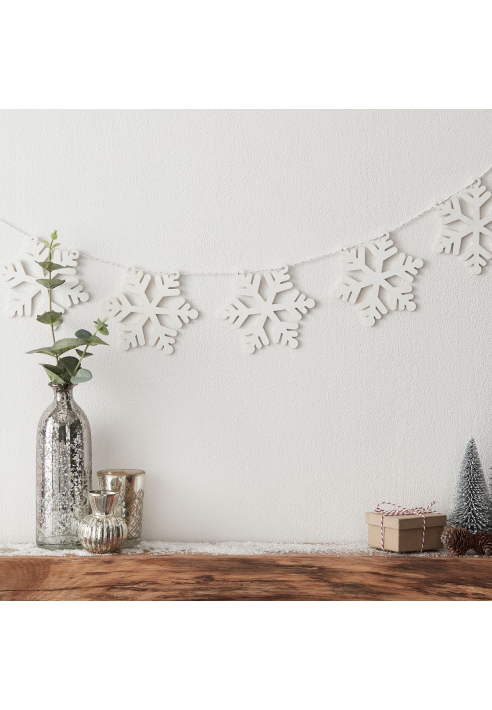 Ginger Ray SNOW-200 Snow Place Like Home Girlande