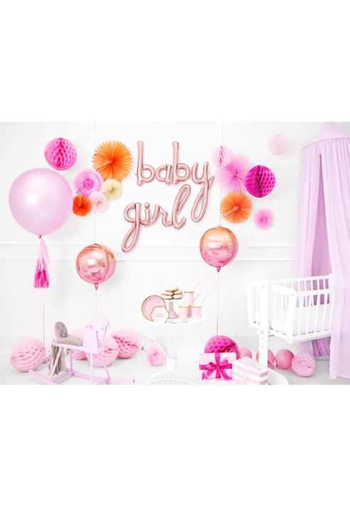 PartyDeko Folienballon Baby Rose Gold (73cm)