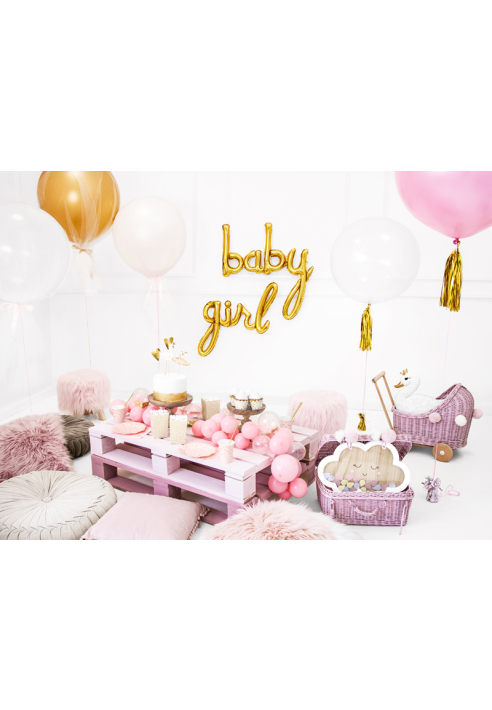 PartyDeko Folienballon Girl Gold