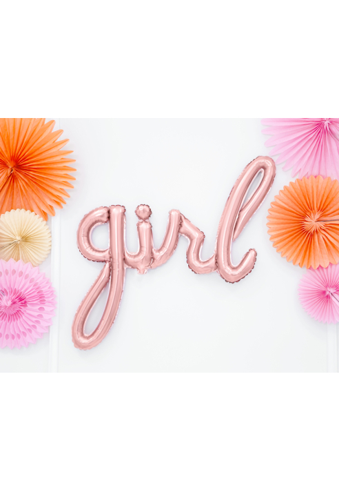 PartyDeko Folienballon Girl Rose Gold (77cm) ()