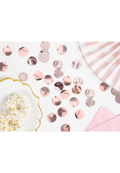 PartyDeko Konfetti Rose Gold ()