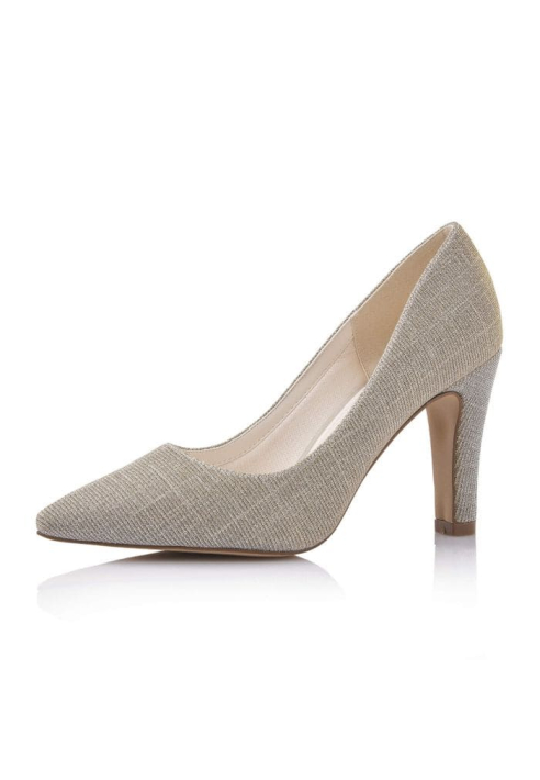 Rainbow Club Fera Gold Metallic Brautschuhe ()