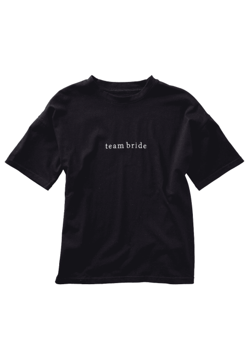 Ginger Ray HEN-155 Size S Team Bride T-shirt Schwarz