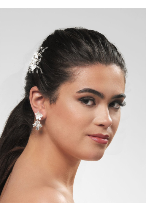 Poirier NC-1345 Ohrringe Ivory/Silber ()