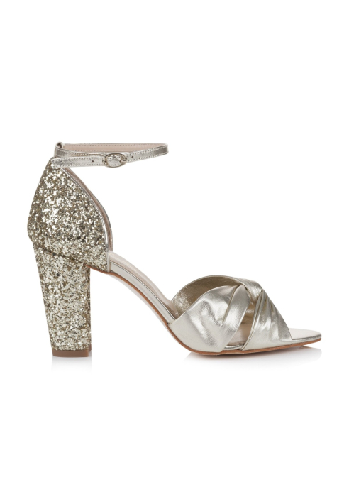 Rachel Simpson Candyfloss Gold Brautschuhe ()