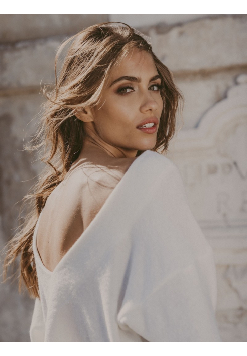 Novias Reese Pullover Elfenbein