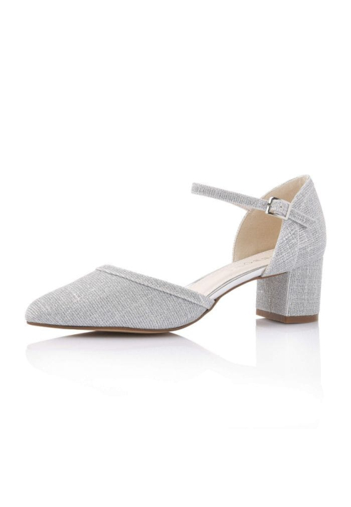 Rainbow Club Paisly Silber Metallic Brautschuhe ()