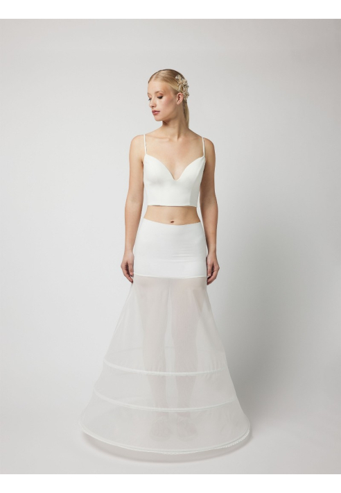 Poirier PC3-270J Reifrock A-Linie Basismodell 270 cm Ivory ()