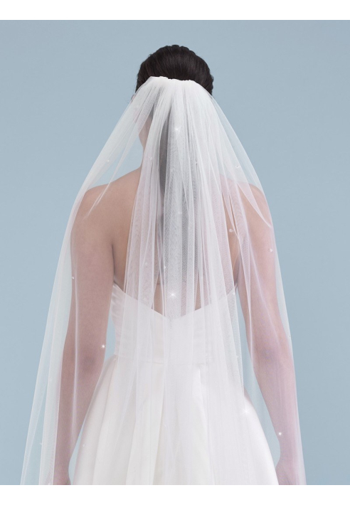 Poirier S46-210-1-Ivory Schleier - 210 cm