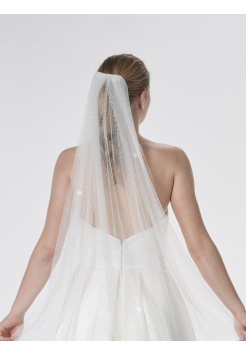 Poirier S47-120-1-Ivory Schleier - 120 cm