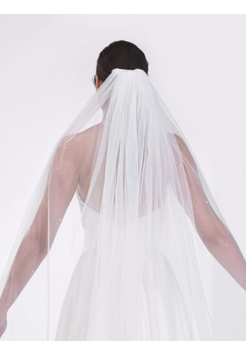 Poirier S48-300-1-Ivory Schleier - 300 cm