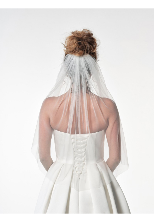 Poirier S12-075-1-SOFT-Weiß Schleier - 75 cm