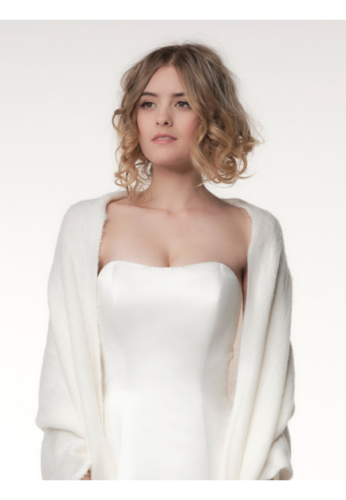 Poirier S174 Brautstola Ivory Strick ()