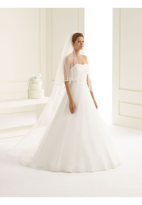 Bianco evento S208 Schleier 220/80 cm ()