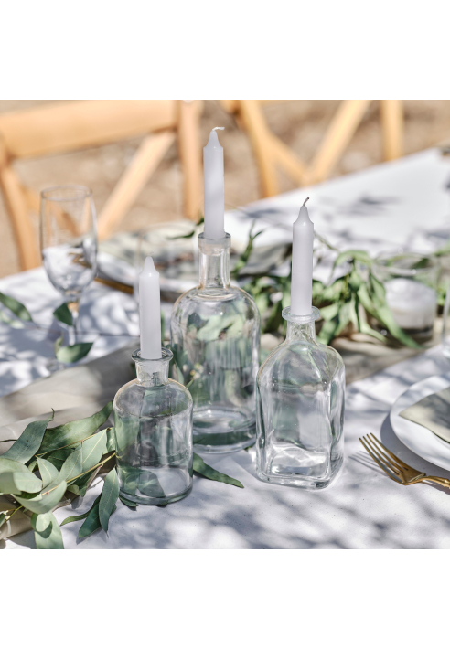 Ginger Ray SW-812 Glasflaschen-Kerzenhalter mit Kerzen ()