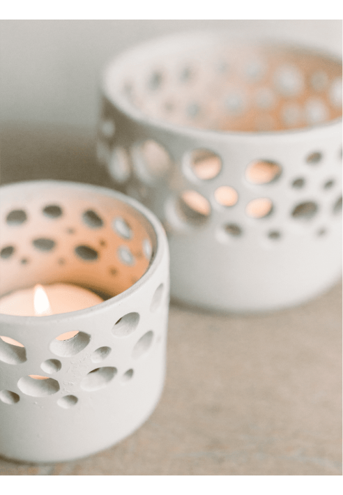 Leeff 18261 Timor L Teelichthalter Natural ()