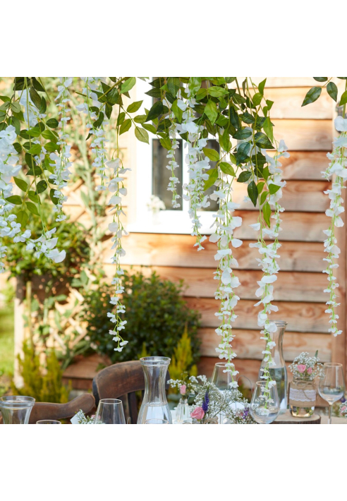 Ginger Ray CW-264 Rustic Country Glyzinien Weiß ()