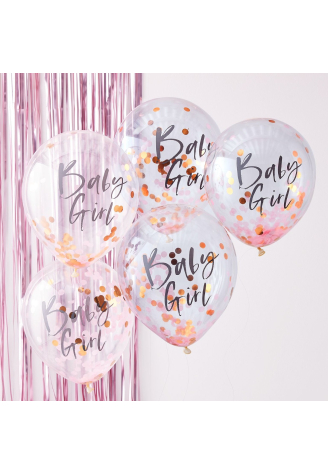 Ginger Ray TW-801 Twinkle Twinkle Rosa Konfetti-Luftballons ()