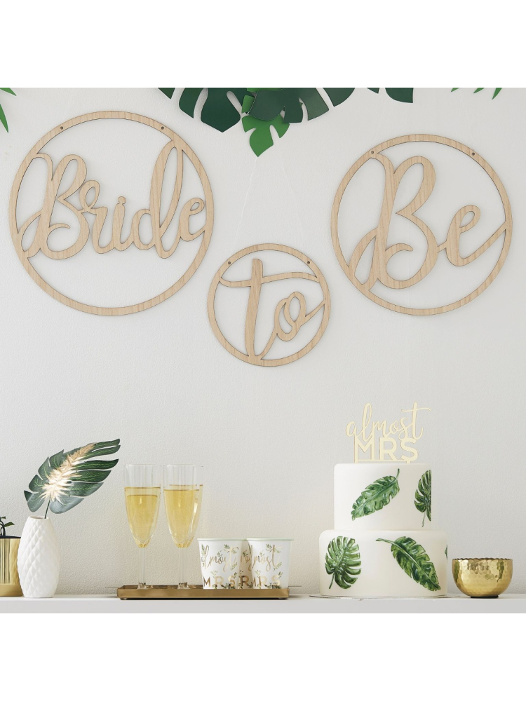 Ginger Ray BS-407 Botanical Hen Holzreifen main product photo