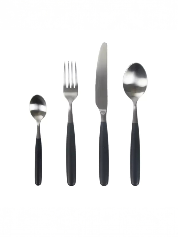 Pomax RENOIR – Besteckset 16-teilig 18/10 – Edelstahl – Schwarz main product photo