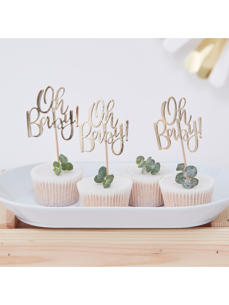 Ginger Ray OB-105 Oh Baby Cupcake Toppers main product photo